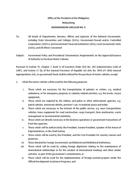 dilg authority to purchase vehicle|Government Policy and Procedural/Documentary Requirements .